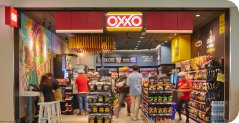 Interior de tienda OXXO