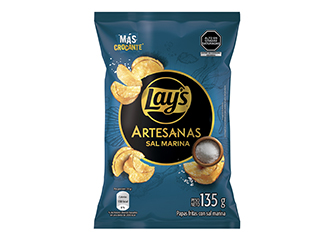 Papas Lays Artesanales Sal Marina 135 g 