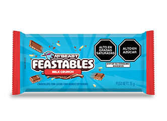 Chocolate Feastables Milk Crunch 35 g