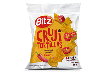 Snack Crujitortillas Picantes Bitz bl 36 g